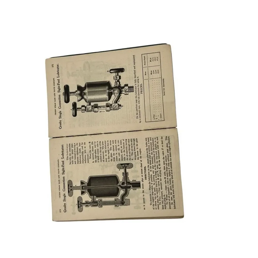 Crosby Steam Gage & Valve Co. 1904 Reference Book Green Antique